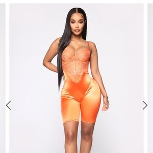 Lace Biker Romper